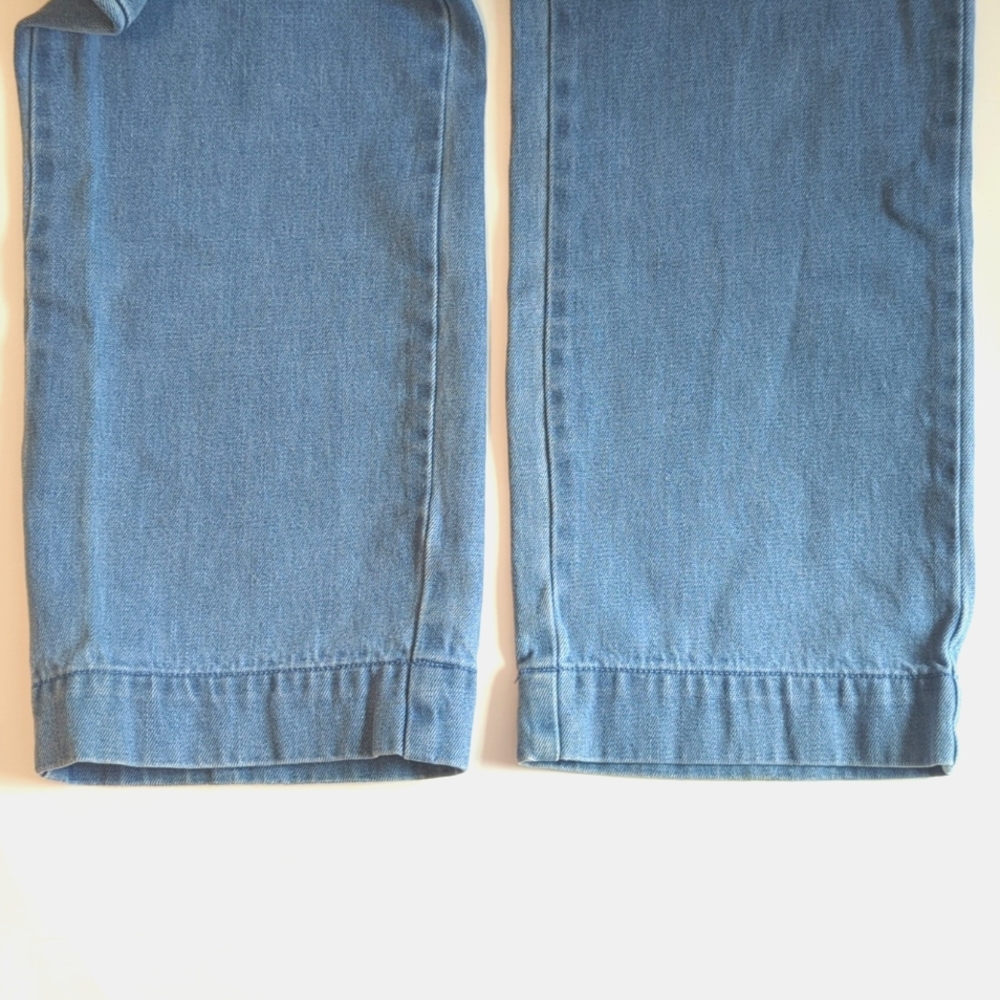 ROLLA'S Slim Sailor High Waisted Staight Leg Cropped Jeans Light Blue Size 25 - Picture 14 of 15